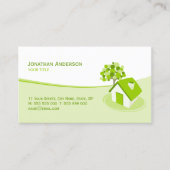 不動産の建築の保険業カード 名刺 (正面)