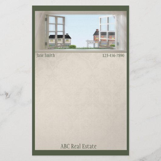 不動産の文房具 便箋 (正面)