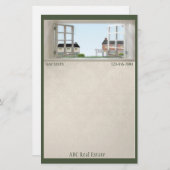 不動産の文房具 便箋 (正面/裏面)