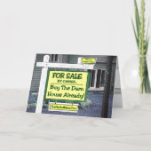 不動産の暴落。.BUY既に忌々しい家! カード (正面)