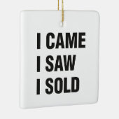 不動産の正方形のオーナメント セラミックオーナメント (右)