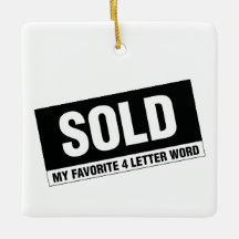 不動産の正方形のオーナメント