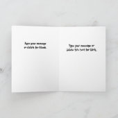 不動産の漫画の挨拶状 カード (内部)