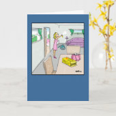 不動産の漫画の挨拶状 カード (黄色い花)