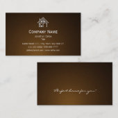 不動産の焦茶の名刺 名刺 (正面/裏面)
