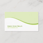 不動産の環境の地球に優しい名刺 名刺 (裏面)