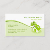 不動産の環境の地球に優しい名刺 名刺 (正面)