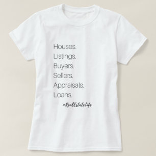 不動産の生命Tシャツ Tシャツ