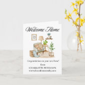 不動産の皆様へ　ようこそホーム カード (黄色い花)