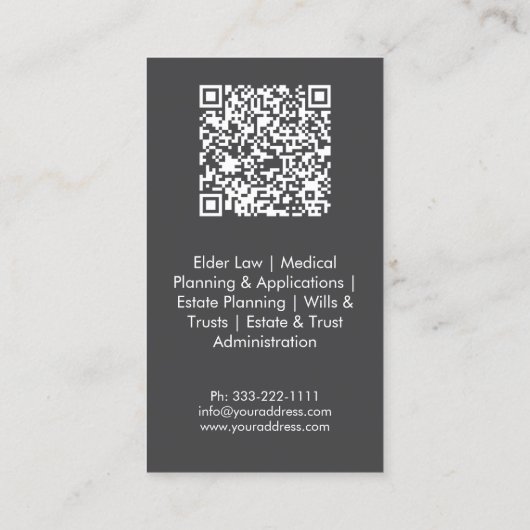 不動産の計画と検認法律事務所の遺言と信託 名刺 (裏面)