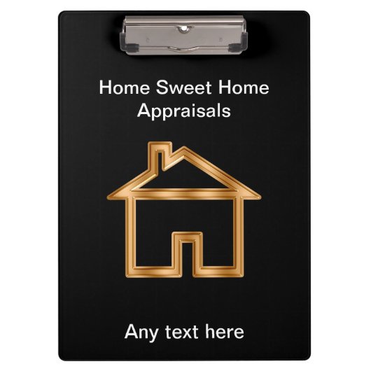 不動産の評価人のカスタムのクリップボード クリップボード (正面)