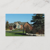 不動産の贅沢な家内経営カード黒 名刺 (裏面)