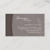 不動産の足場の寝室の名刺 名刺 (裏面)