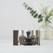 不動産の足場の食堂の名刺 名刺 (スタンド正面)