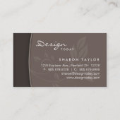 不動産の足場の食堂の名刺 名刺 (裏面)