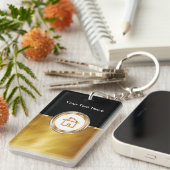 不動産のKeychainの上品なテンプレート キーホルダー (正面右)