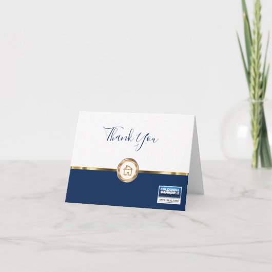 不動産は空白のな感謝していしています サンキューカード (正面)