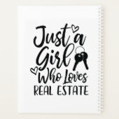 不動産を愛する女実在の子プランナー プランナー手帳 (裏面)