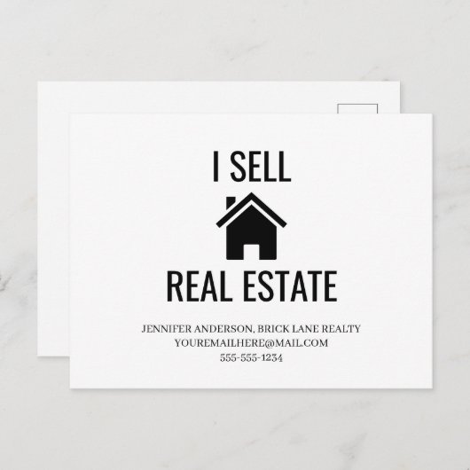 不動産を販売しています ポストカード (正面/裏面)