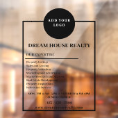 不動産ウィンドウの実在デカールでブランドを高める ウィンドウサイン (シート2)