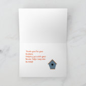 不動産エージェントまたは住宅ローン担当者への感謝カード サンキューカード (内部)