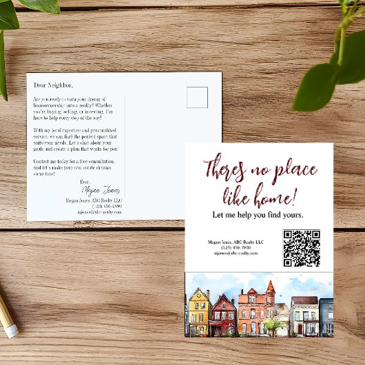 不動産エージェント向けの郵便はがきマーケティング資料 ポストカード
