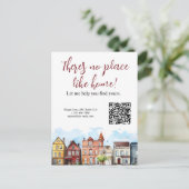 不動産エージェント向けの郵便はがきマーケティング資料 ポストカード (スタンド正面)