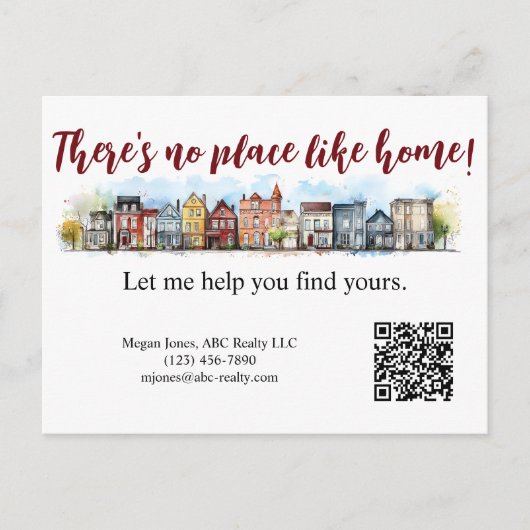 不動産エージェント向け郵便はがき 不動産マーケティングポストカード ポストカード (正面)