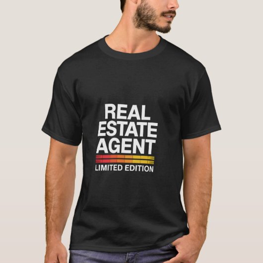 不動産エージェント限定版カスタム夫R Tシャツ (正面)