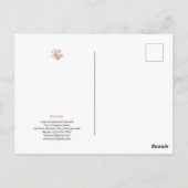 不動産エージェント お祝い カスタマイズ フラワー ポストカード (裏面)