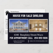 不動産エージェント マーケティング ポストカード (正面/裏面)