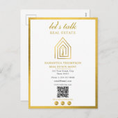 不動産エージェント・リトール ゴールドキー ホーム ロゴ シーズンポストカード (正面/裏面)