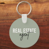 不動産エージェント | 不動産屋へのギフト キーホルダー (正面)
