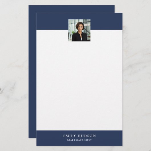 不動産エージェント 便箋 (正面/裏面)