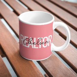 不動産エージェント 個人名 入り コーヒーマグカップ