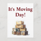 不動産エージェント 引っ越しおめでとう ポストカード (正面)