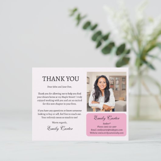 不動産カスタム感謝 ポストカード (スタンド正面)