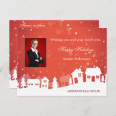 不動産クリスマスホリデーポストカード ポストカード (正面/裏面)