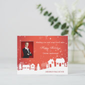 不動産クリスマスホリデーポストカード ポストカード (スタンド正面)