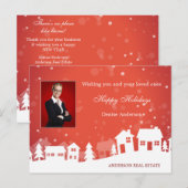 不動産クリスマスホリデーポストカード ポストカード (正面/裏面)