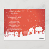 不動産クリスマスホリデーポストカード ポストカード (裏面)