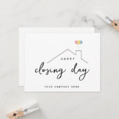 不動産クロージングデーバルーン カード (正面/裏面インサイチュ)