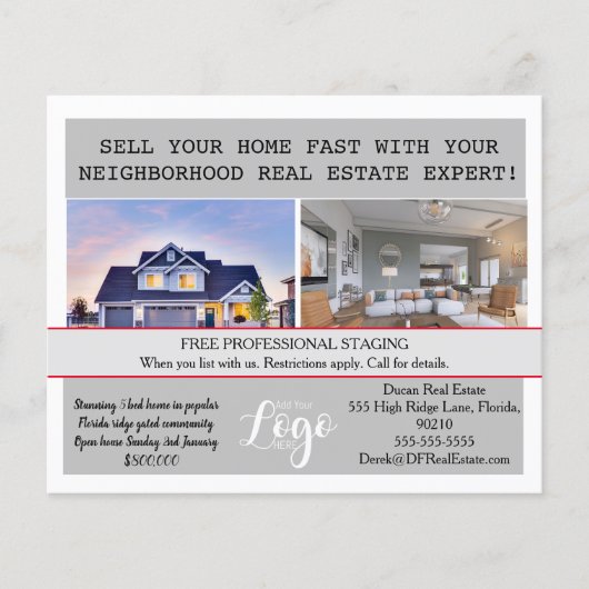 不動産ターゲティング用ポストカード チラシ (正面)