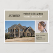 不動産ダイレクトメール グレージュ ポストカード (正面)