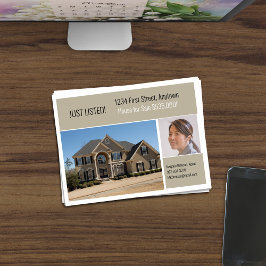 不動産ダイレクトメール グレージュ ポストカード