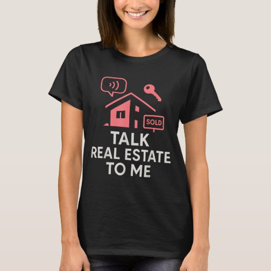不動産トーク 不動産について語ろう Tシャツ (正面)