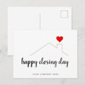 不動産ハートクロージングおめでとう ポストカード (正面/裏面)