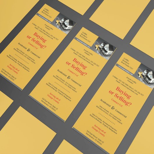 不動産ビジネス用ラックカードテンプレート ラックカード