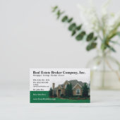 不動産ブローカーの編集可能名刺 名刺 (スタンド正面)