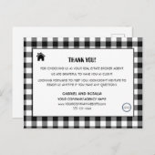 不動産ブローカー・エージェント・ビジネス・ロゴ・サンキューポ ポストカード (正面/裏面)